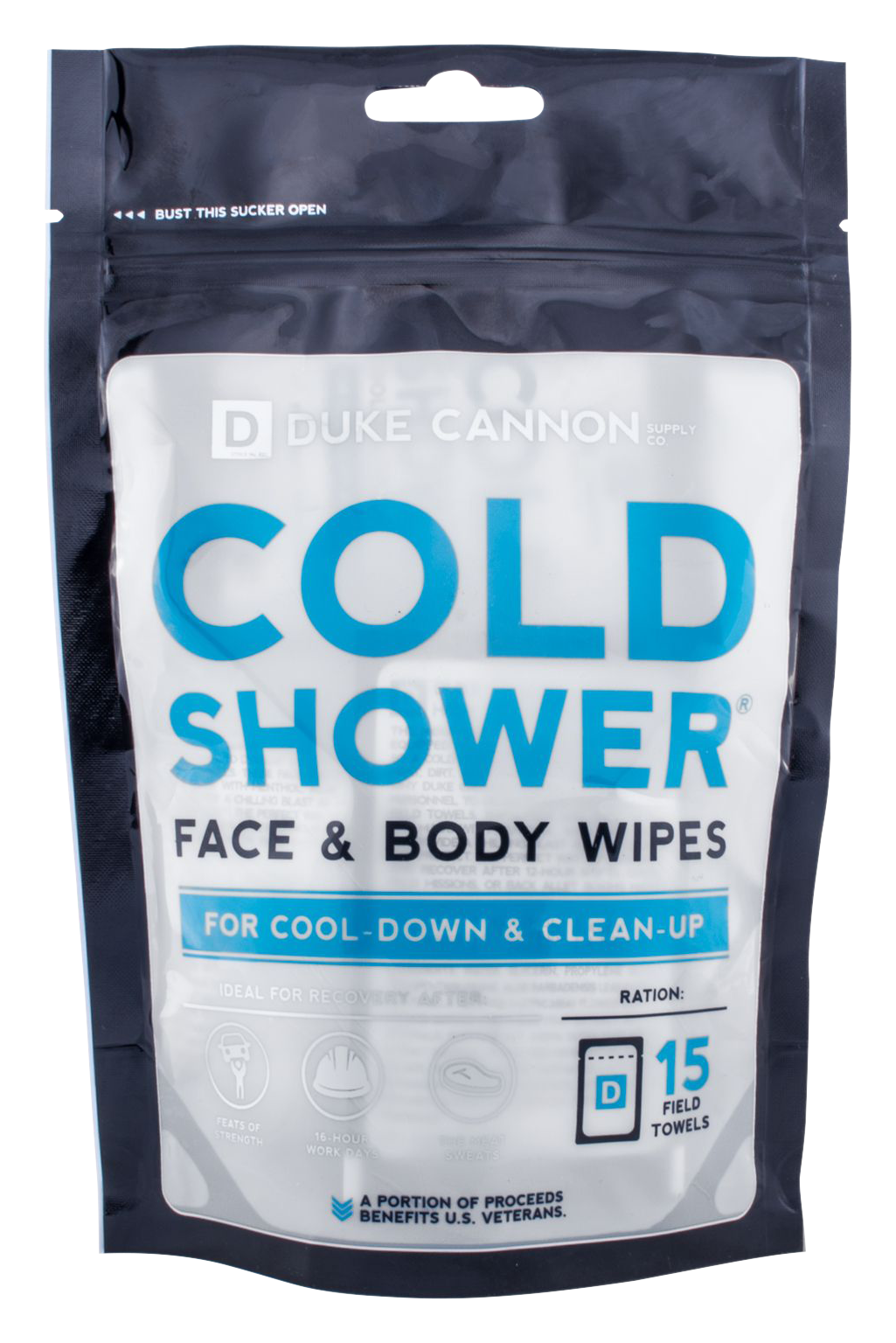 Duke Cannon Supply Co. Cold Shower Cooling Field Towels Multipack Pouch